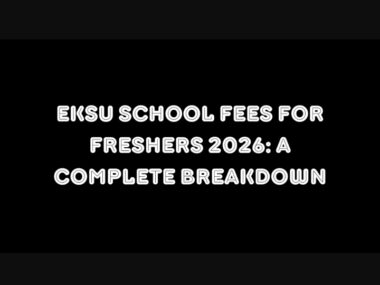 EKSU School Fees For Freshers 2026