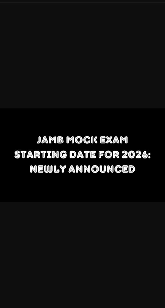 jamb mock exam starting date for 2026