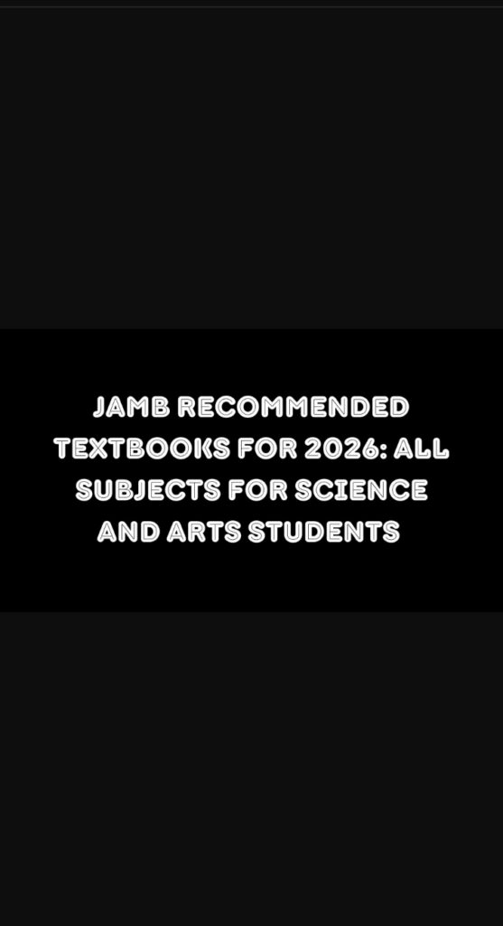 JAMB Recommended Textbooks for 2026
