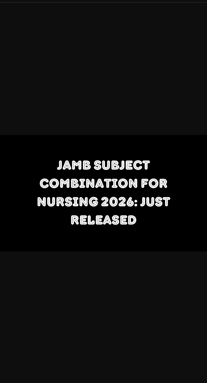 jamb subject combination for nursing
