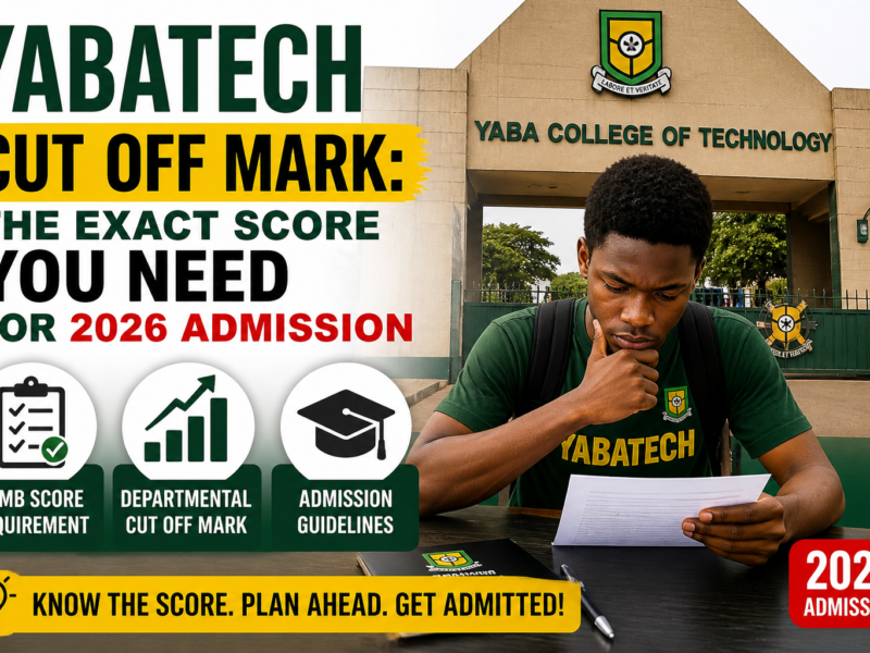 YABATECH Cut Off Mark: The Exact Score You Need For 2026 Admission