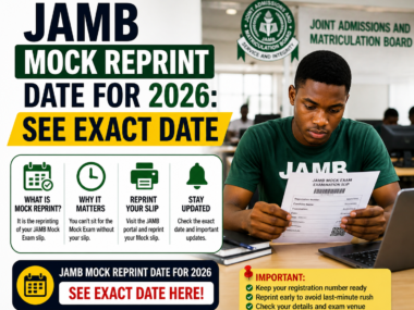 JAMB Mock Reprint Date For 2026: See Exact Date