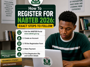 How To Register For NABTEB 2026: Exact Steps To Follow