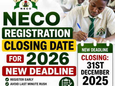 NECO Registration Closing Date For 2026: New Deadline